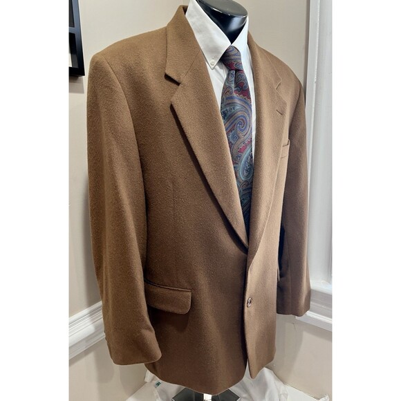 FIORAVANTI STUDIO 100% CASHMERE Brown Men Sports Coat Blazer 44L Old Money - Picture 6 of 16